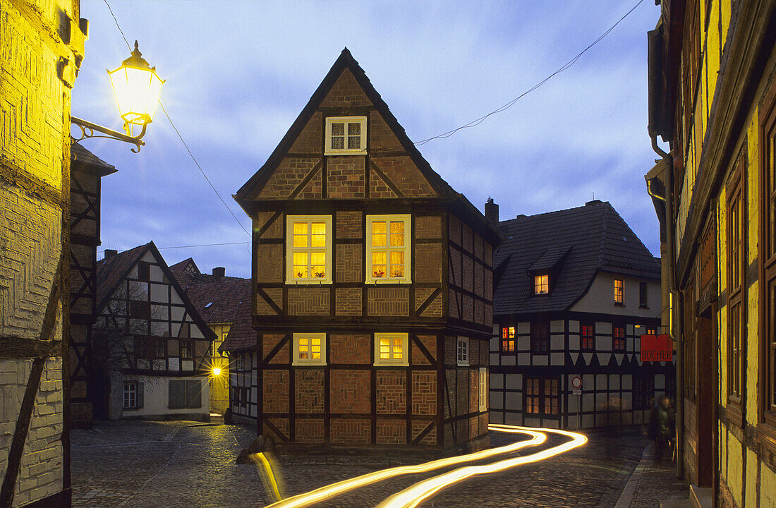 Finkenherd bei Nacht, Quedlinburg, Sachsen-Anhalt, Deutschland