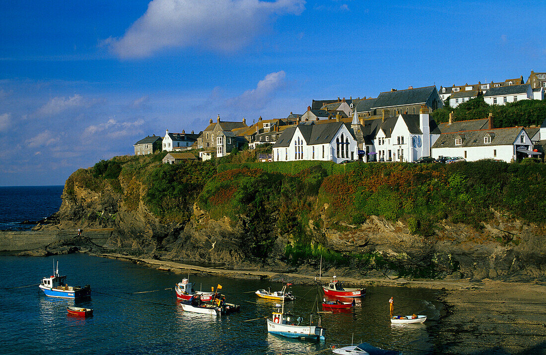 Europe, England, Cornwall, harbour in Port Isaac