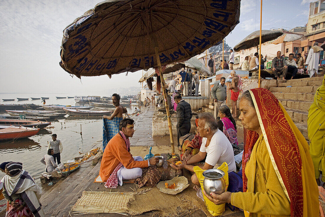 Uttar Pradesh, Benares City, Ganges river, India.