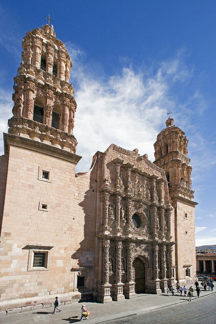 Zacatecas City. The Cathedral. Mexico.