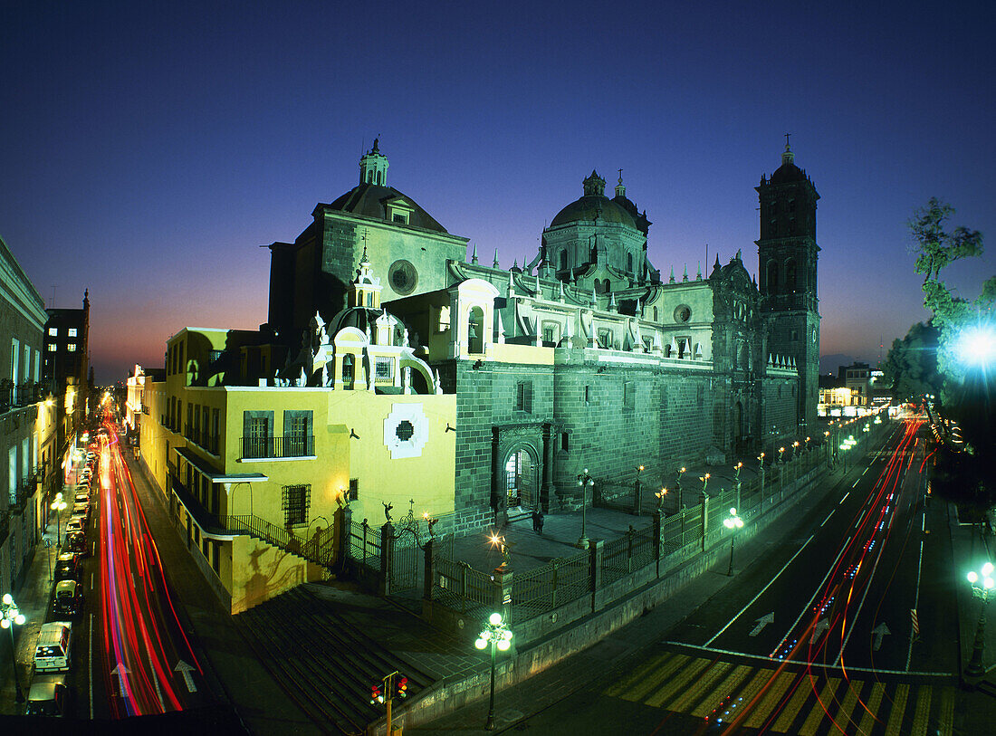 Puebla City. The Cathedral. Mexico