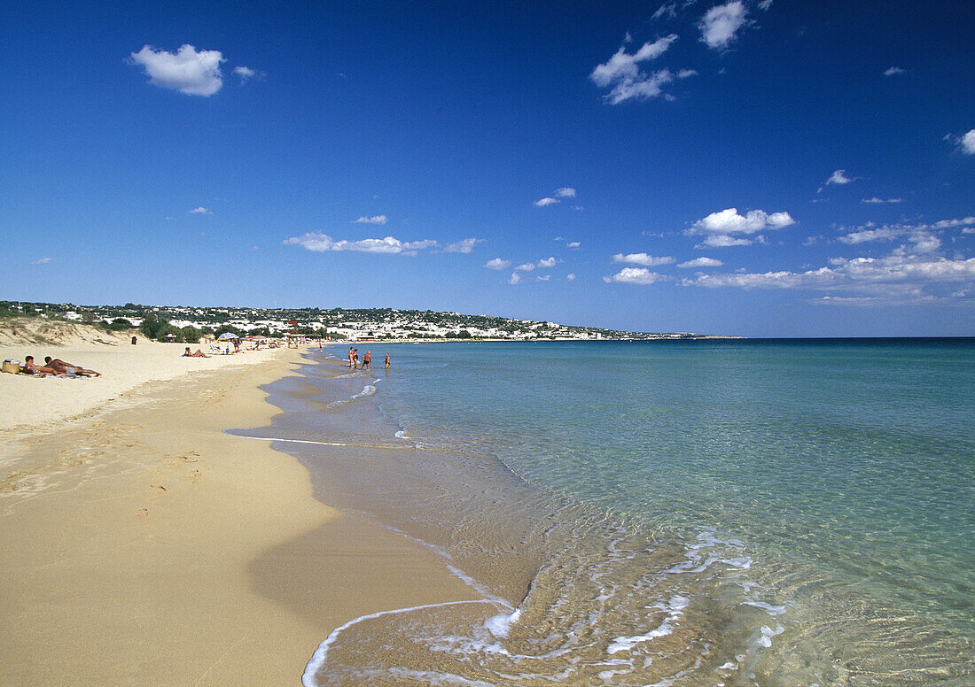 Beach near S. Giovanni tower. Puglia, Italy.