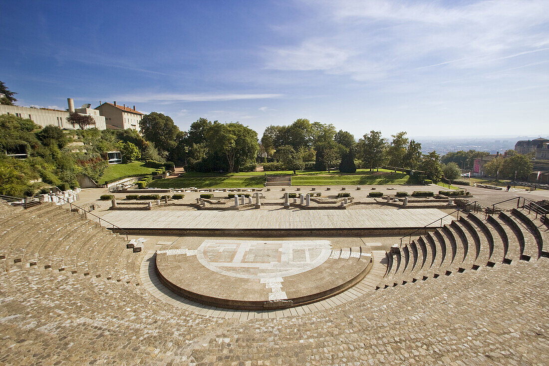 Roman theatre, Lyon. Rhône-Alpes, France