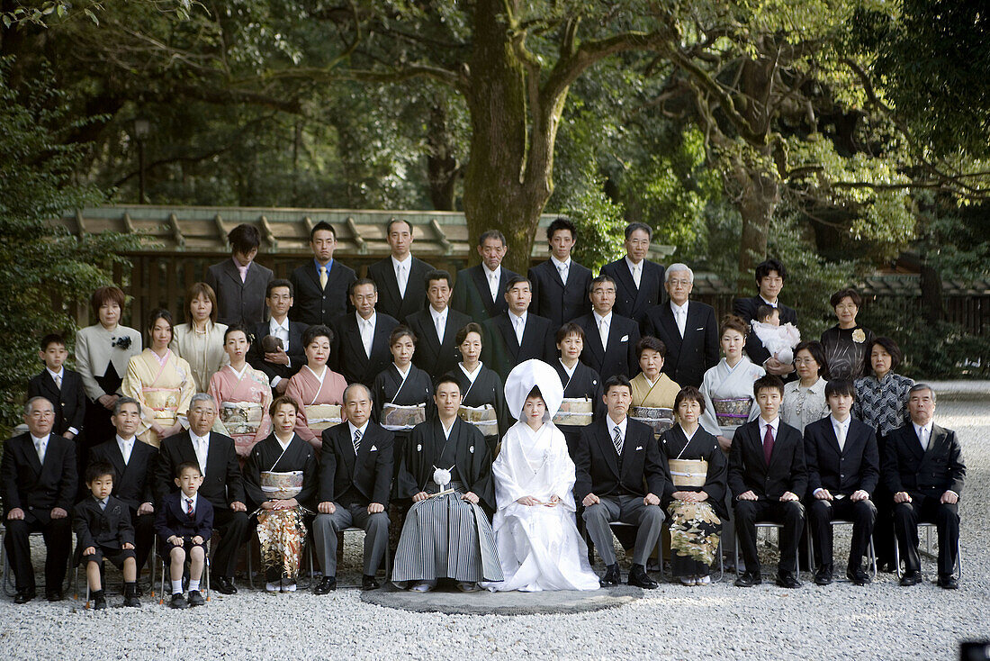 Meiji Shrine in Yoyogi Park, where traditional weddings are hold  Tokyo  Japan