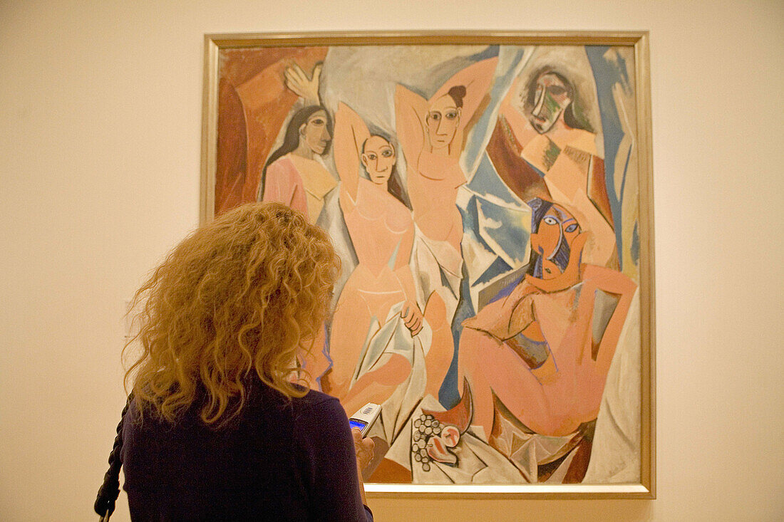 Les demoiselles d'Avignon' (1907) by Picasso at Museum of Modern Art (MOMA), Manhattan. NYC, USA