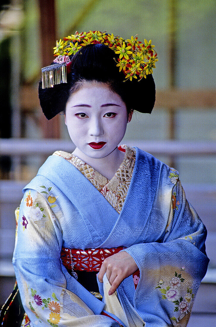 Maiko (geisha apprentice). Kyoto, Japan