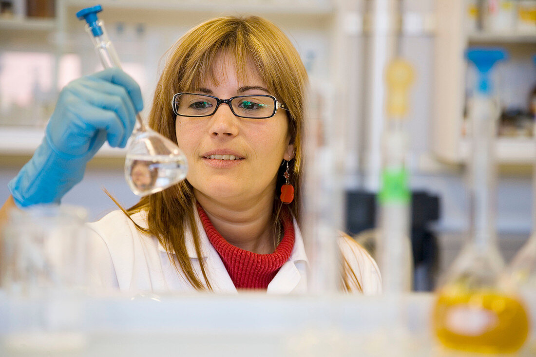 Chemisches Labor, Wassertests. AZTI-Tecnalia. Technologisches Zentrum für Meeres- und Lebensmittelforschung. Pasaia, Gipuzkoa, Euskadi. Spanien.