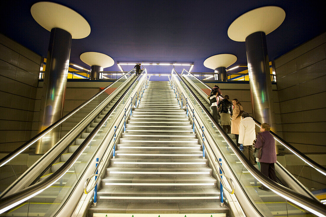 Arganzuela-Planetario subway station, Madrid. Spain