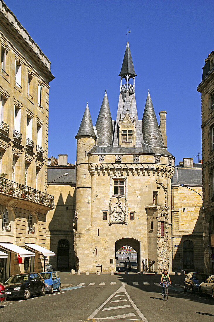 France. Gironde. 'Porte Cailhau ' a door in the walls of the old  Bordeaux.