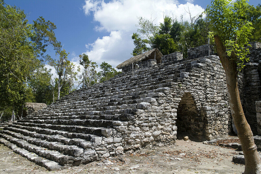Ball Court in Mayan City of Coba, Mexico