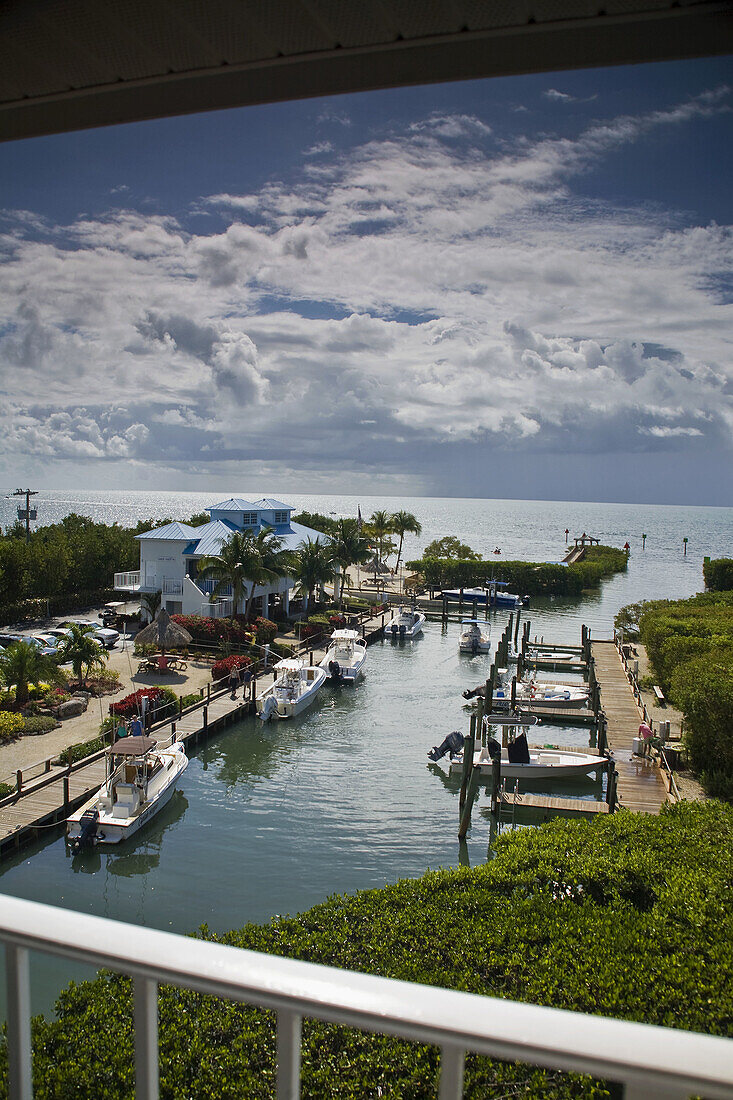 View from 5406 at Ocean Pointe Resort, at Key Largo, Florida. USA