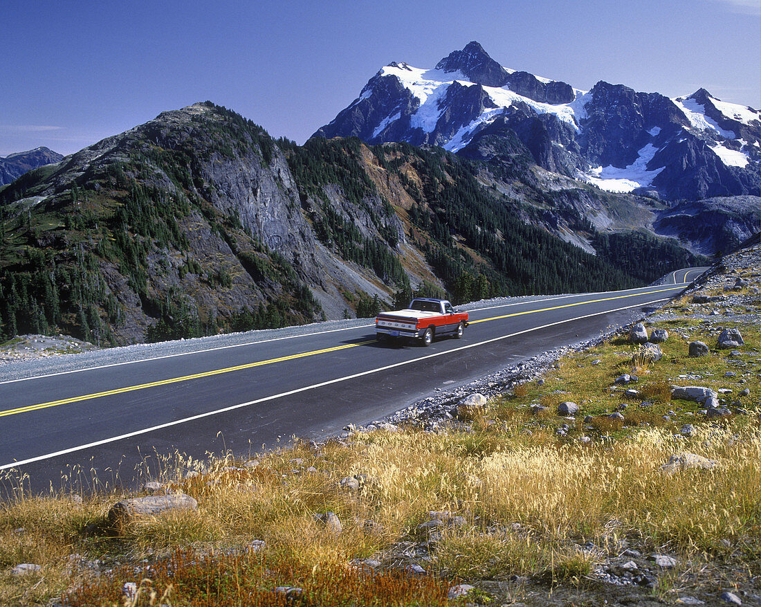 baker highway mount shuksan cascades national park washington state usa