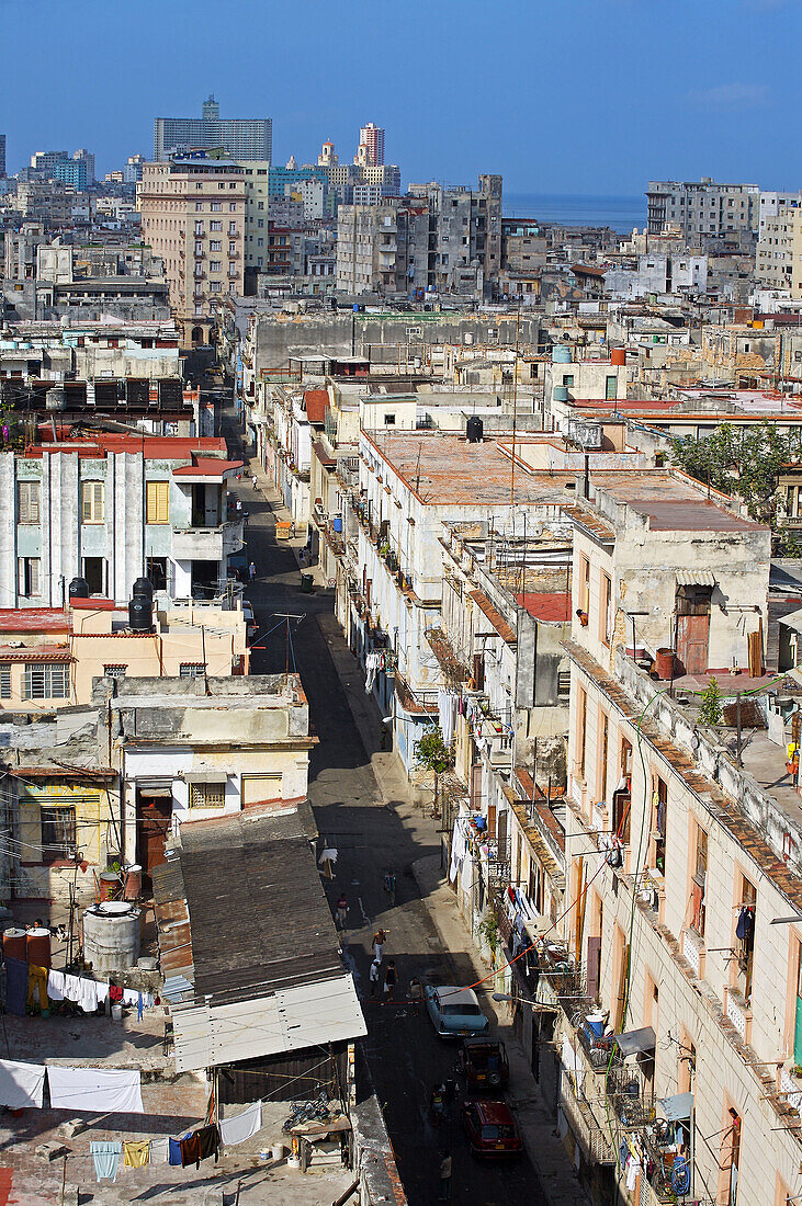 View of Centro Havana District, Havana, Cuba