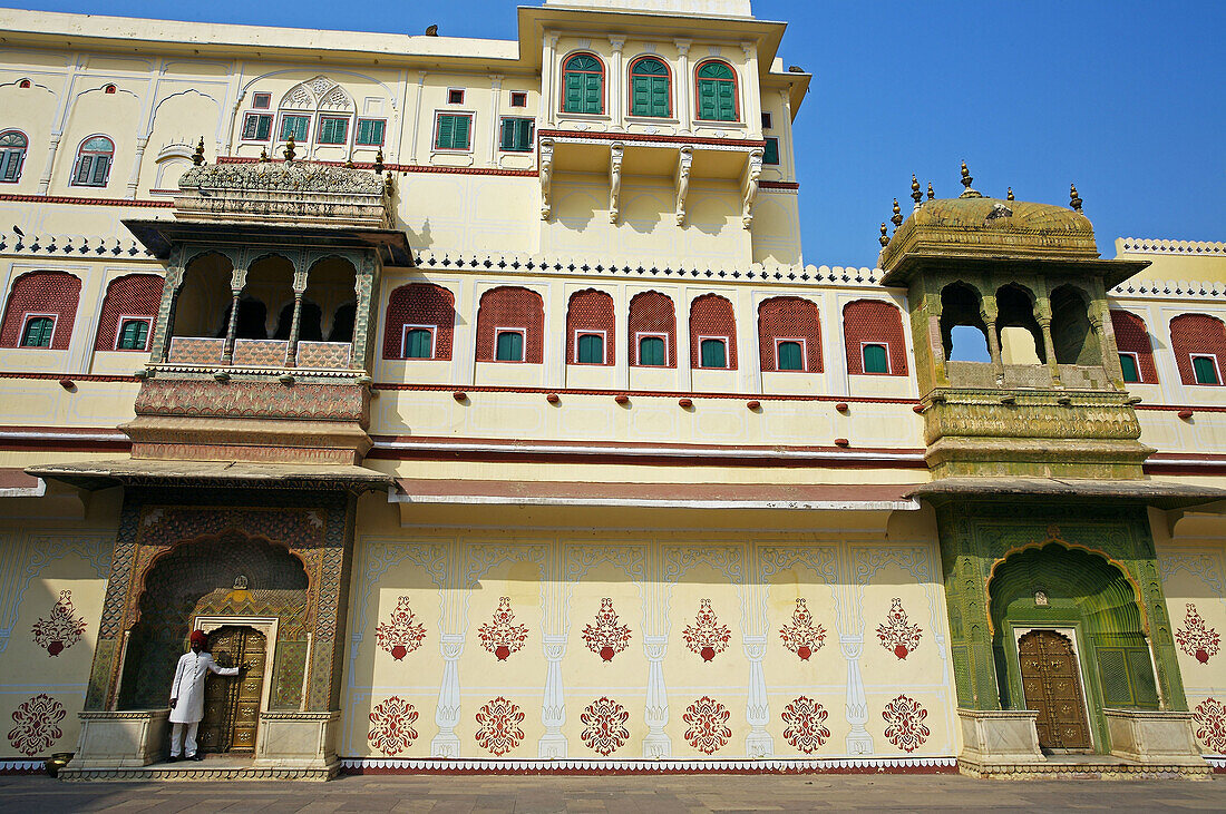 Chandra Mahal, Jaipur City Palace Complex, Jaipur, Rajasthan, India