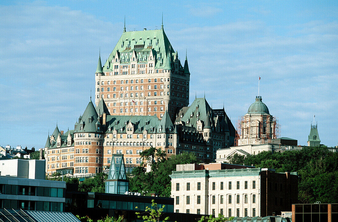 Canada. Quebec. Quebec city. Hotel Chateau Frontenac.