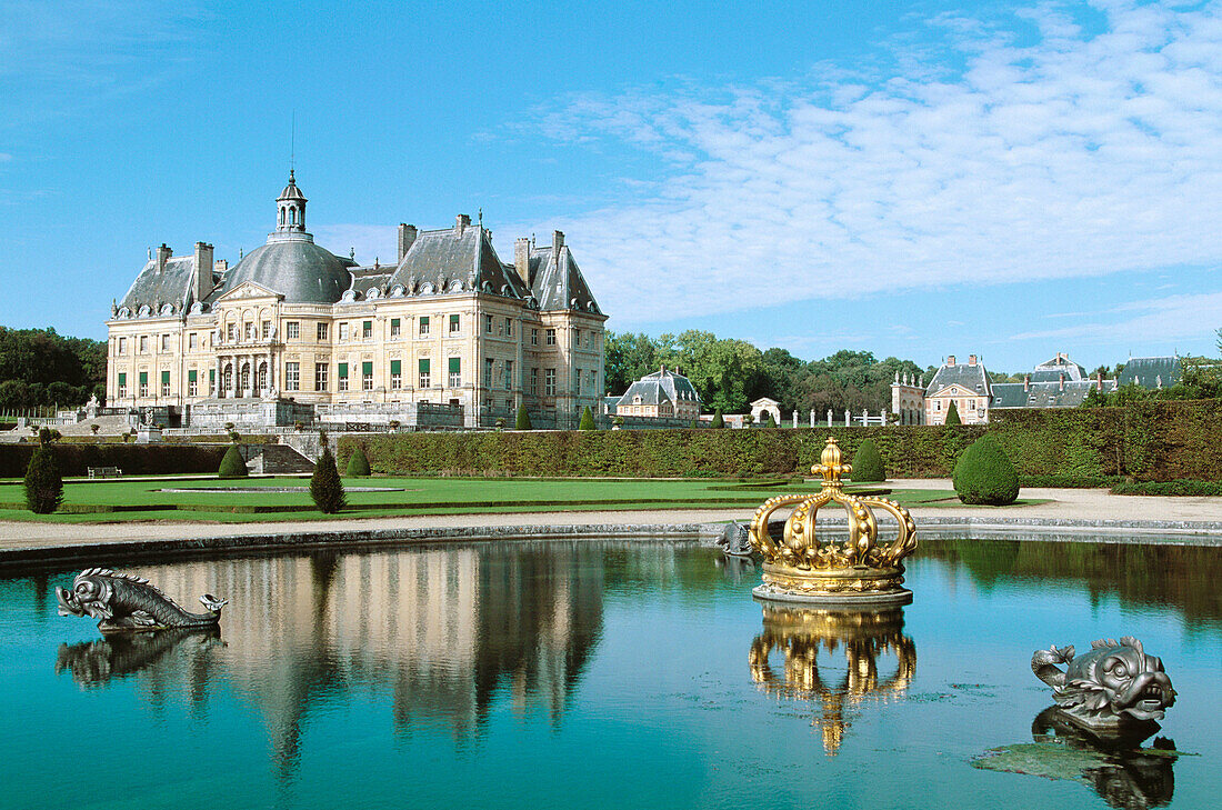Vaux-le-Vicomte Castle. Seine-et-Marne, France.