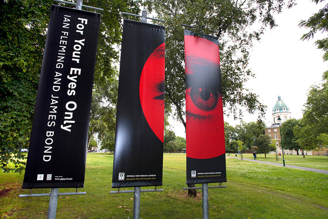 Ian Fleming, James Bond Exhibition, Imperial War Museum, London, England, Britain, United Kingdom