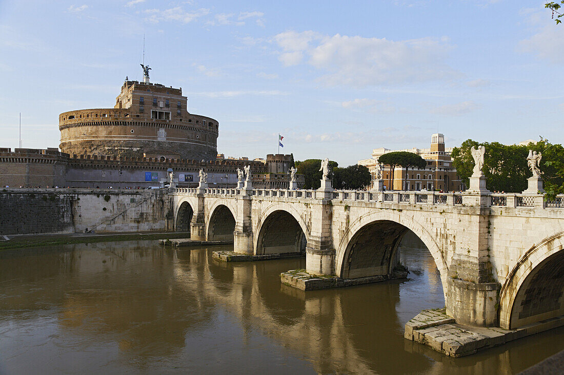 Castel Sant'Angelo and Ponte Sant'Angelo, Rome, Italy