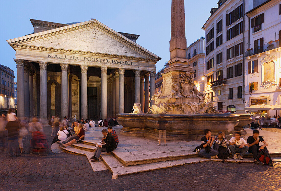 Pantheon at Piazza de Rotonda, Rome, Italy