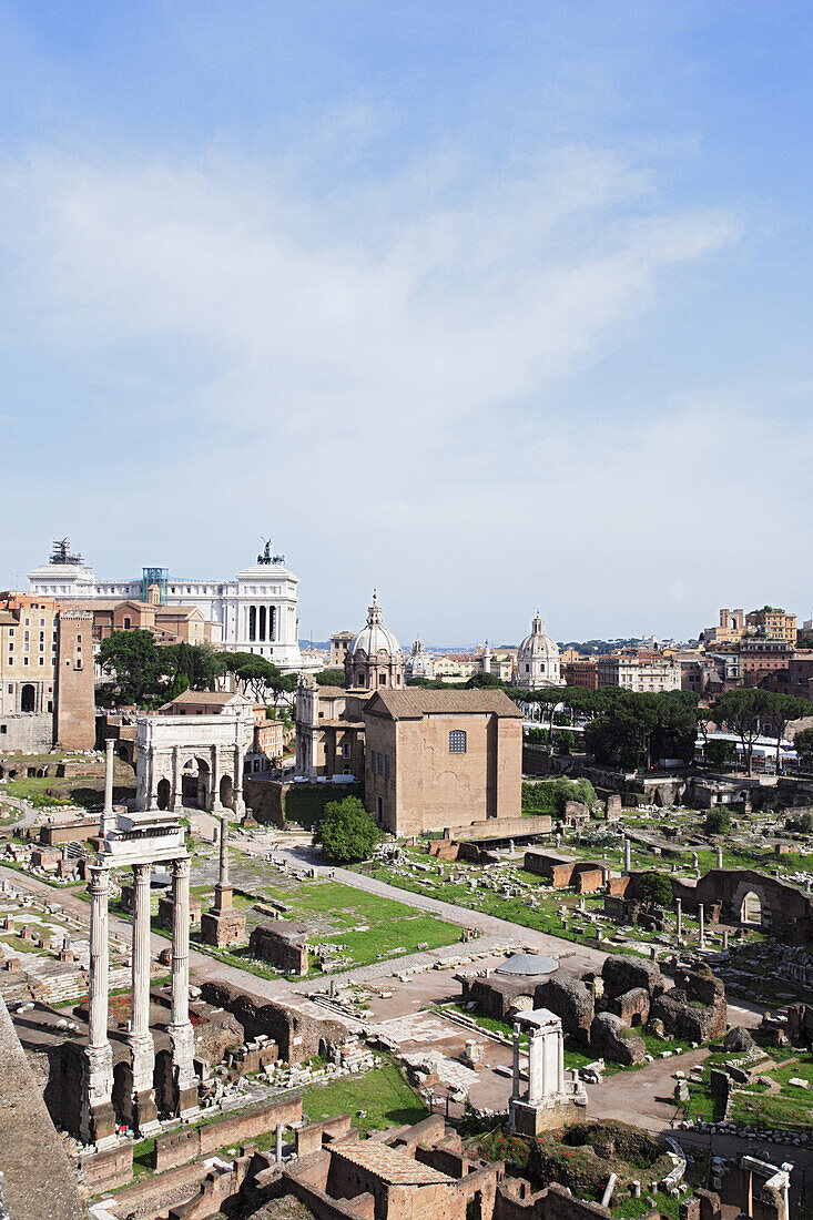 Blick über Forum Romanum, Rom, Italien