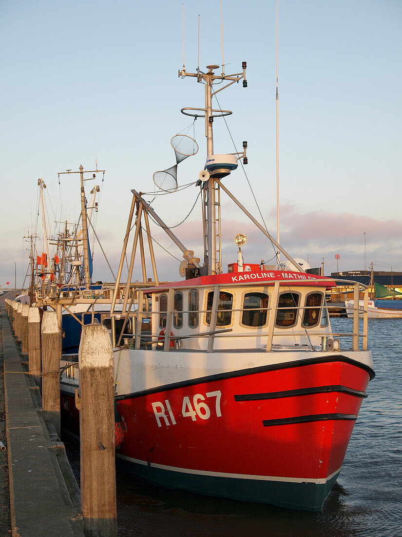 Trawler in the Harbour of Hvide Sande, Jutland, Denmark