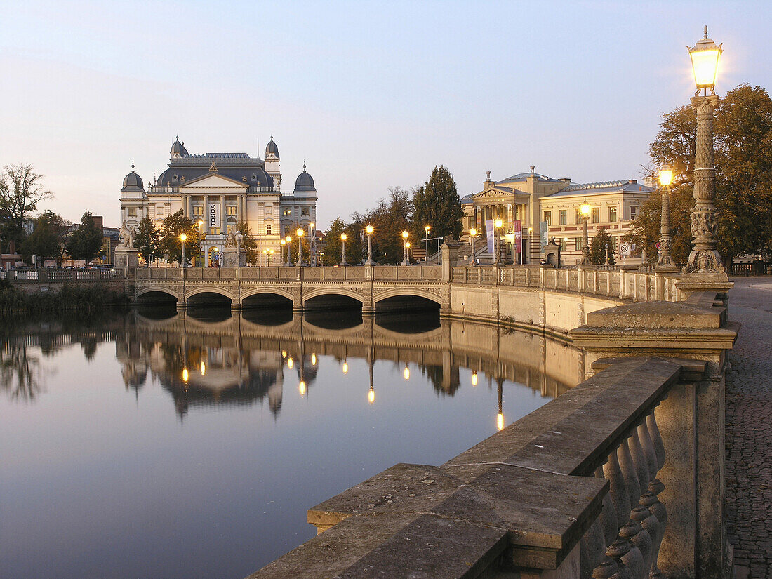 State Theater and State Museum, Schwerin, Mecklenburg Western-Pomerania, Germany