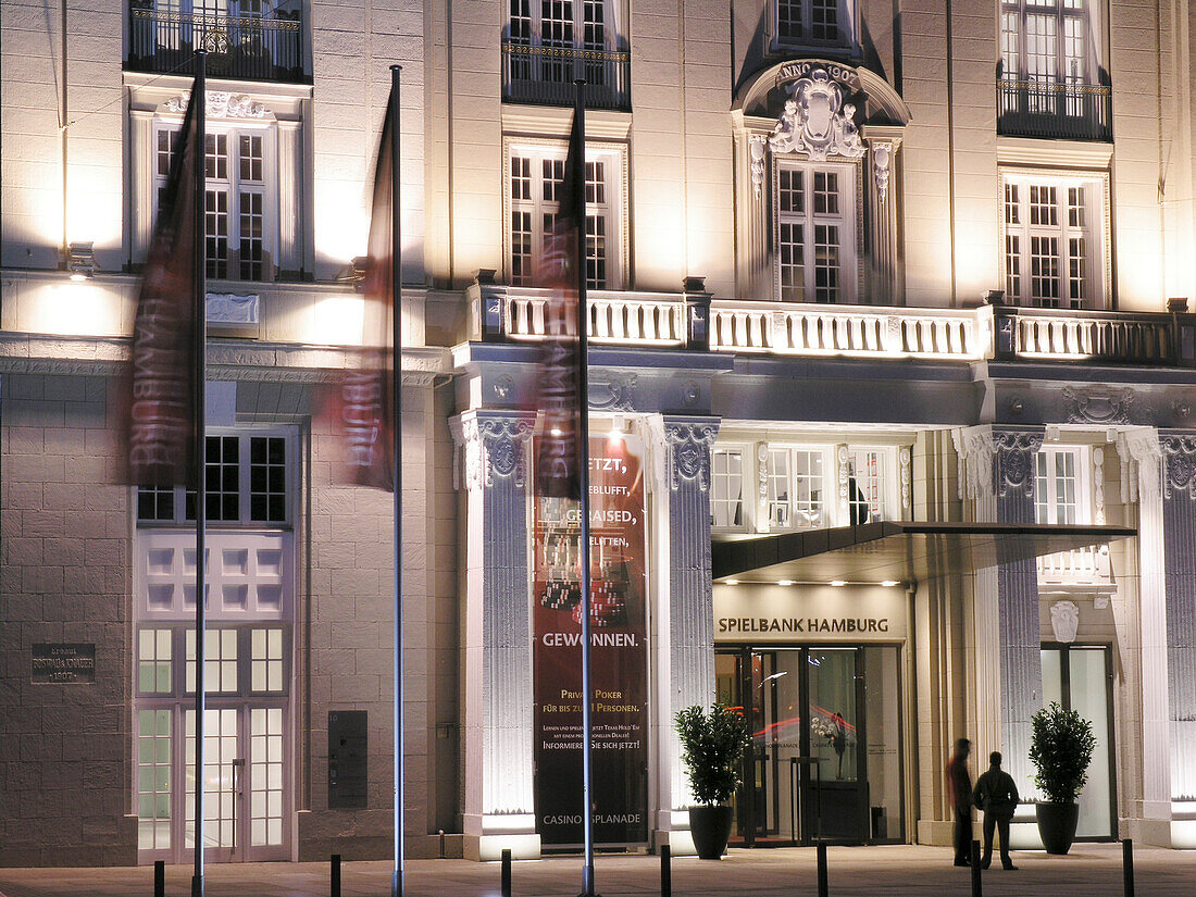 Entrance to the Esplanade Casino, Hanseatic City of Hamburg, Germany