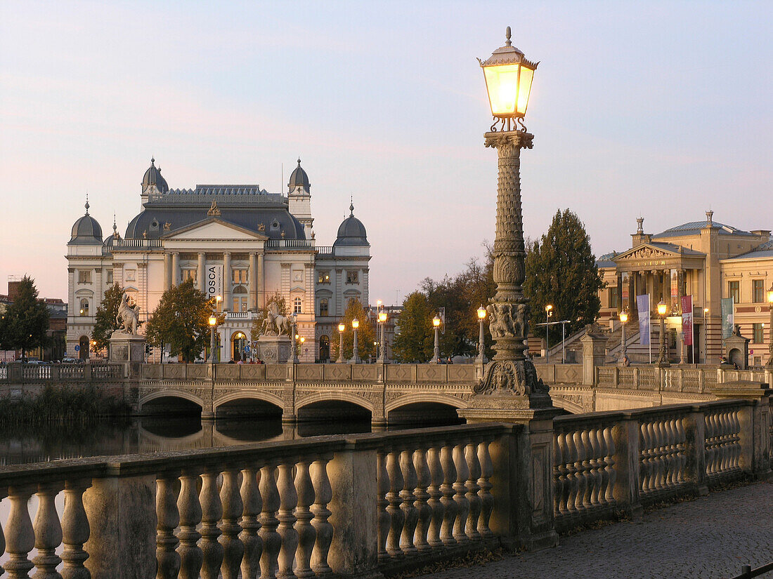 State Theatre and State Museum, Schwerin, Mecklenburg Western Pomerania, Germany