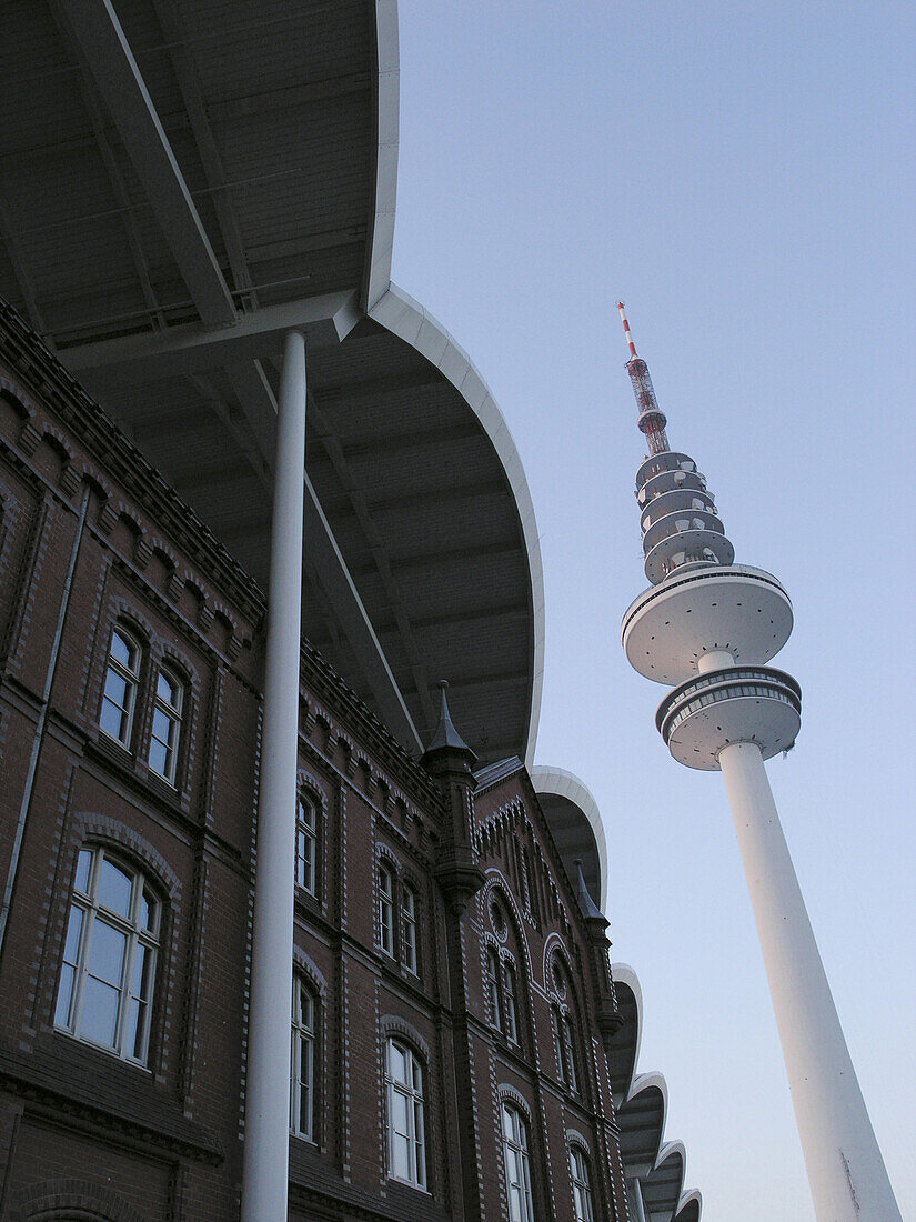 Heinrich-Hertz-Turm und Messehallen, Hansestadt Hamburg, Deutschland