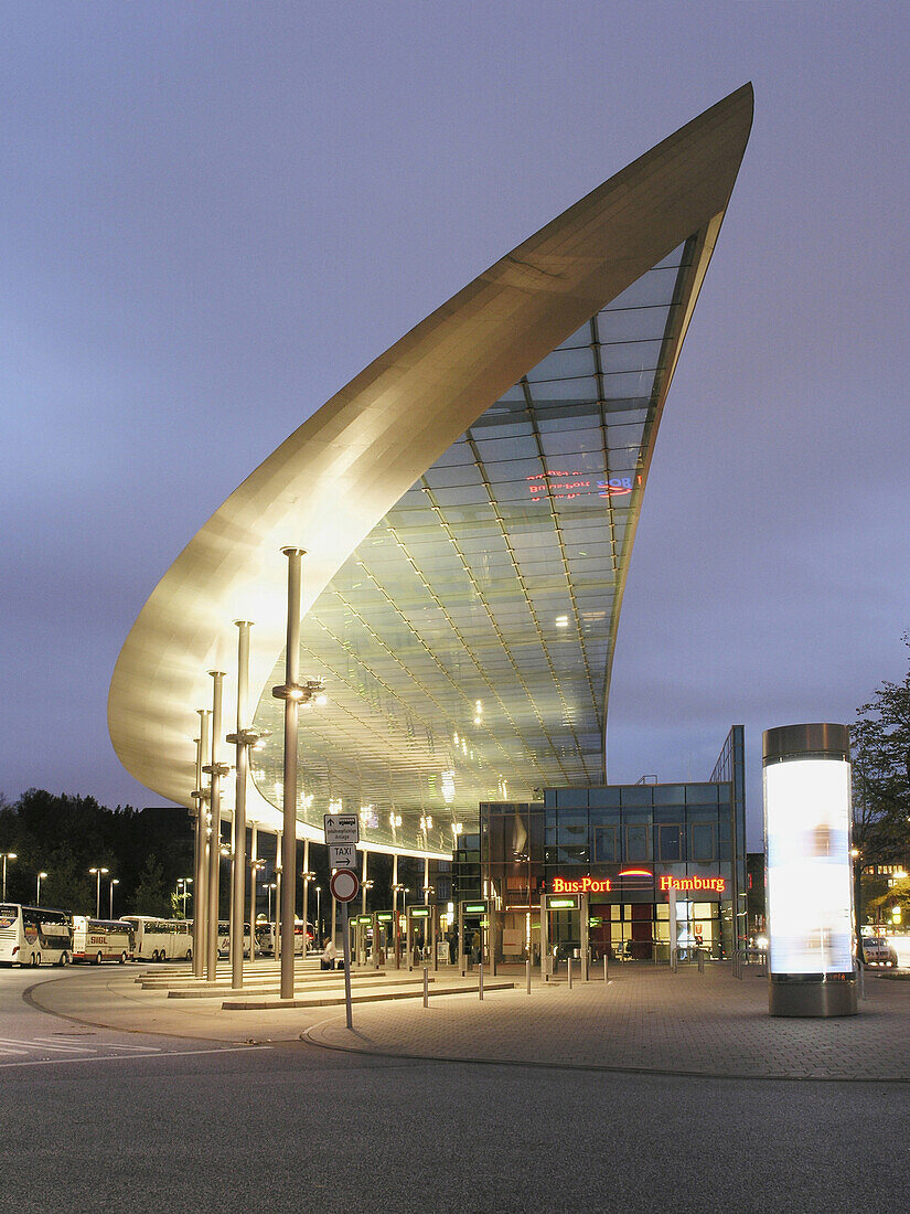 Central bus station, Hamburg, Germany