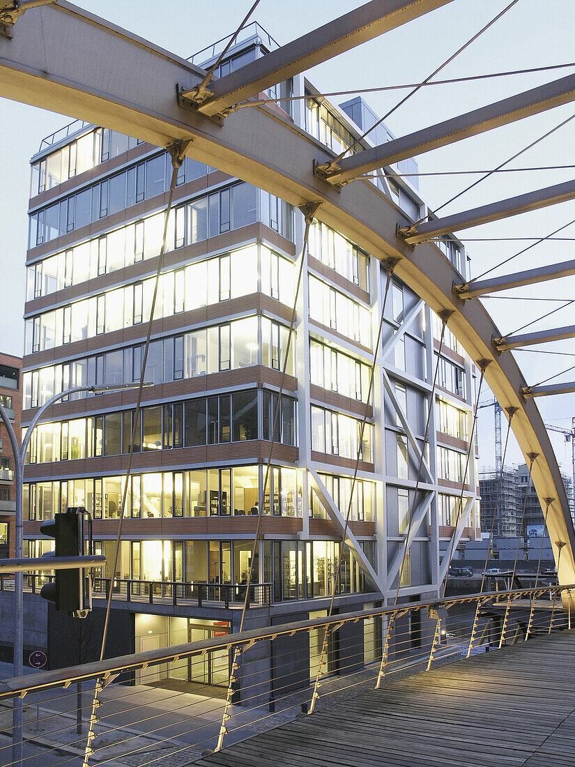 Office building in the HafenCity, Hamburg, Germany