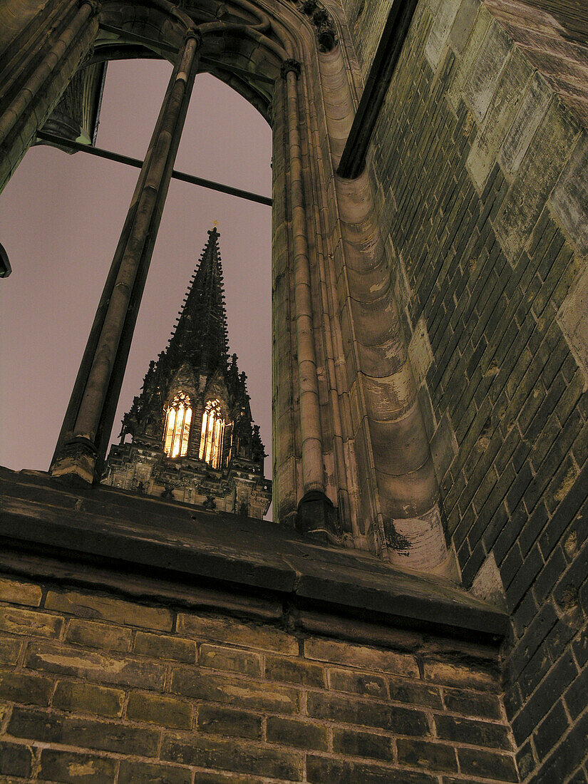 Ruine der Sankt Nikolai Kirche, Hansestadt Hamburg, Deutschland