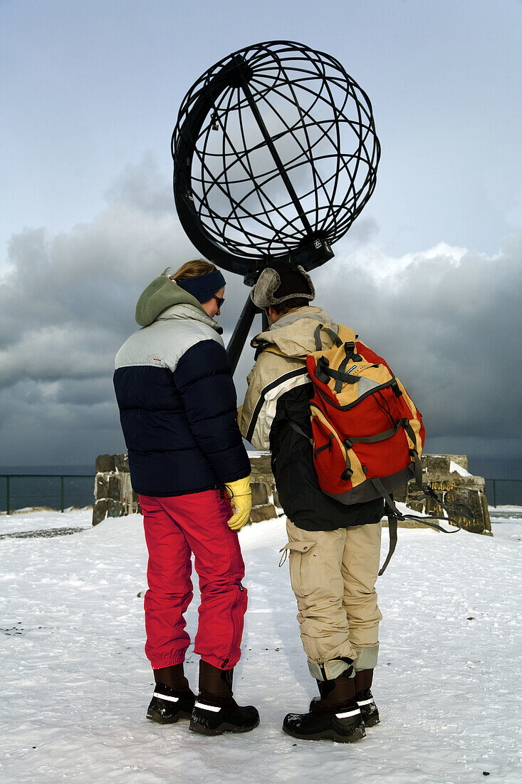 Nordkapp or North Cape, northern part of Europe. Finnmark. Lapland. Norway.