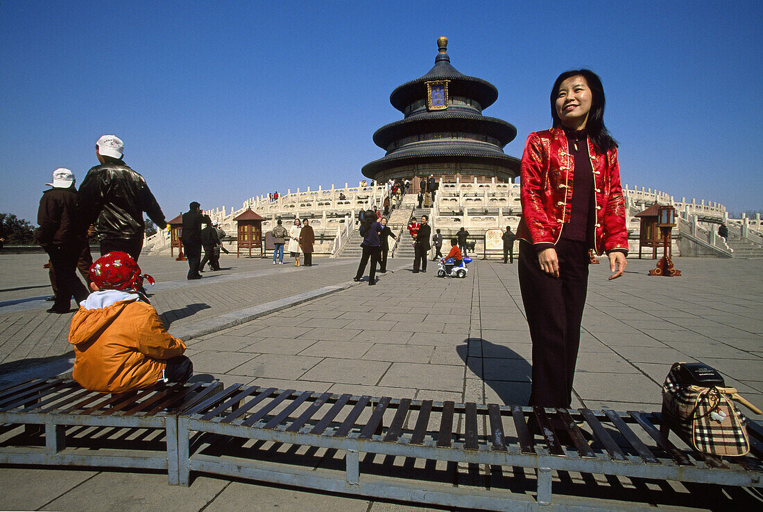 Hall of Prayer for good harvest (Qiniandian) of Temple of Heaven. Beijing. China