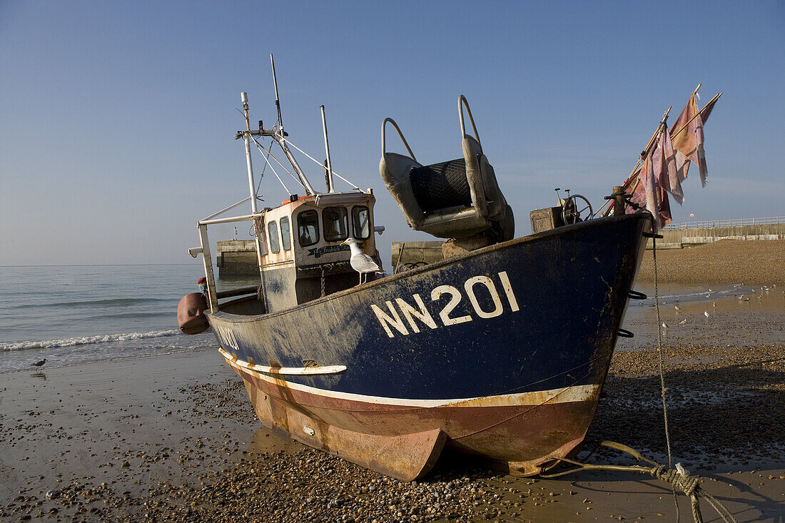 Hastings, fishing boats, East Sussex, UK