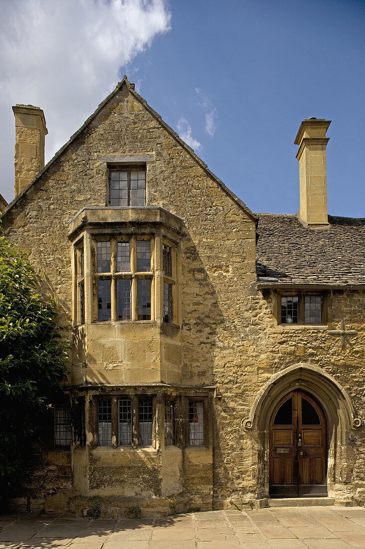 Chipping Camden, town center. Built in melow stone. House of Wiliam Grevel, Gloucestershire, UK