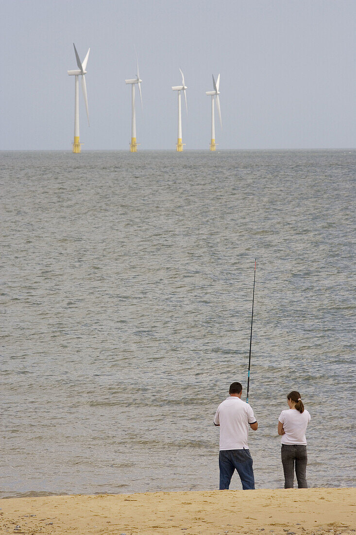 Offshore Windfarm. Caister. Norfolk. UK