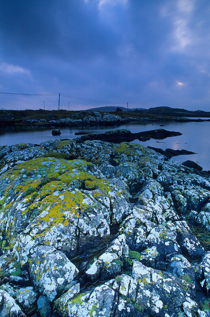 Coastal landscape, Betraghboy Bay, Connemara, Co. Galway, Ireland, Europe