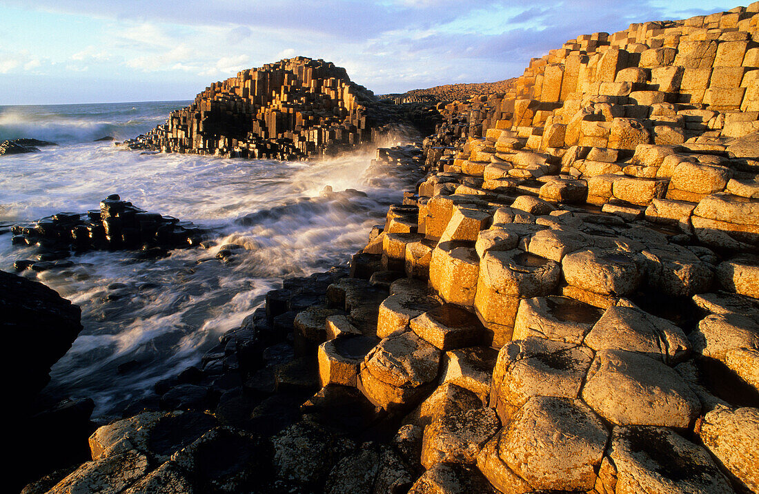 Giant's Causeway, Basalt Columns at the coastline, County Antrim, Ireland, Europe, The Giant’s Causeway, World Heritage Site, Northern Ireland