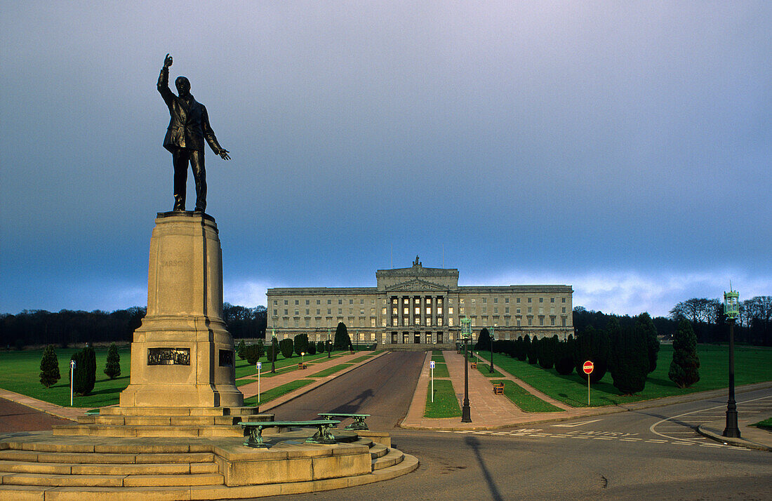 Das nordirische Parlamentsgebäude Stormont, Belfast, County Antrim, Nordirland, Vereinigtes Königreich, Europa