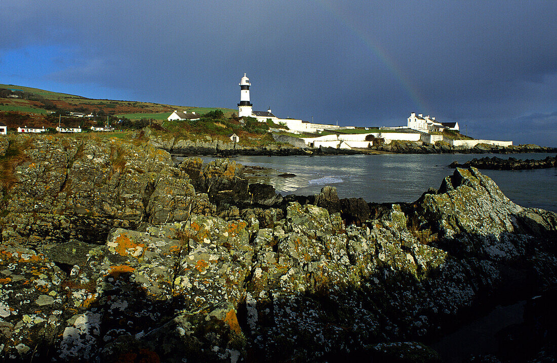 Leuchtturm am Dunagree Point, Halbinsel Inishowen, County Donegal, Irland, Europa