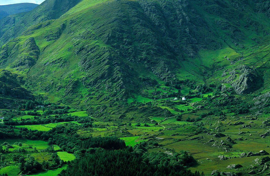 Blick vom Healy Pass, Halbinsel Beara, County Kerry, Irland, Europa