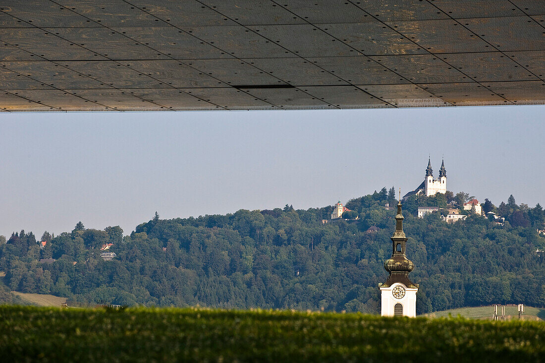 View from the Museum of Modern Art at Pöstlingberg, Linz, Upper Austria, Austria