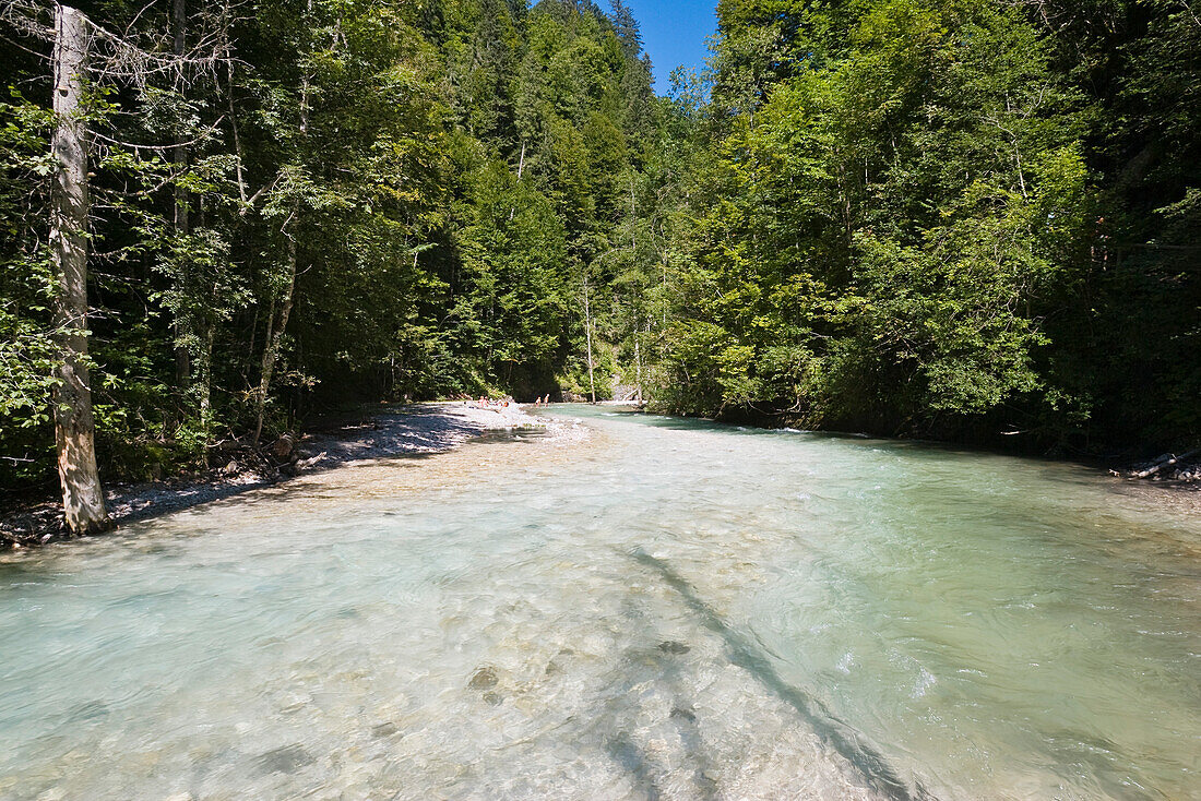 Partnach river near Garmisch Partenkirchen, Upper Bavaria, Germany