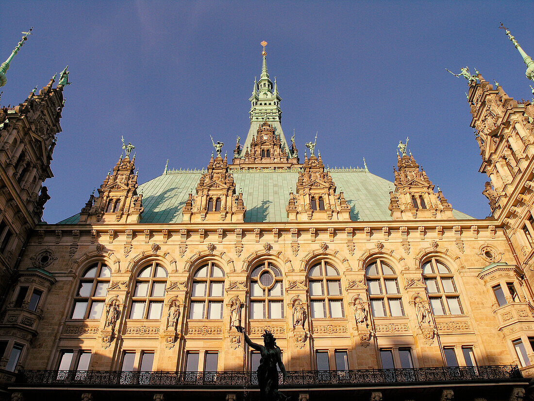 Rathaus, Hansestadt Hamburg, Deutschland