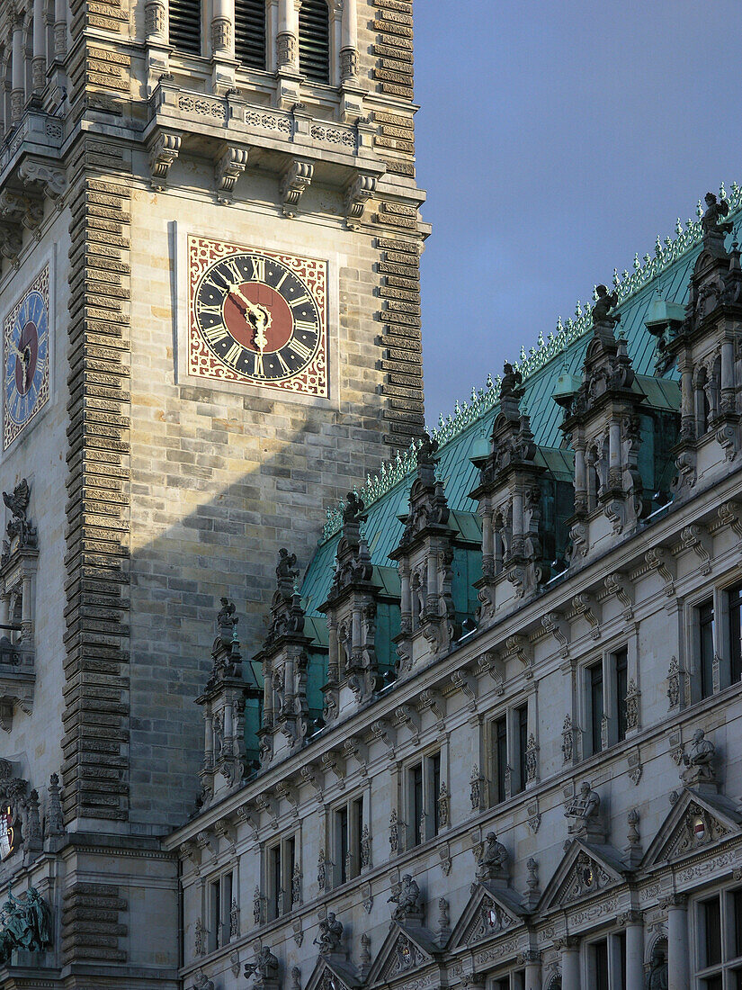 Rathaus, Hansestadt Hamburg, Deutschland