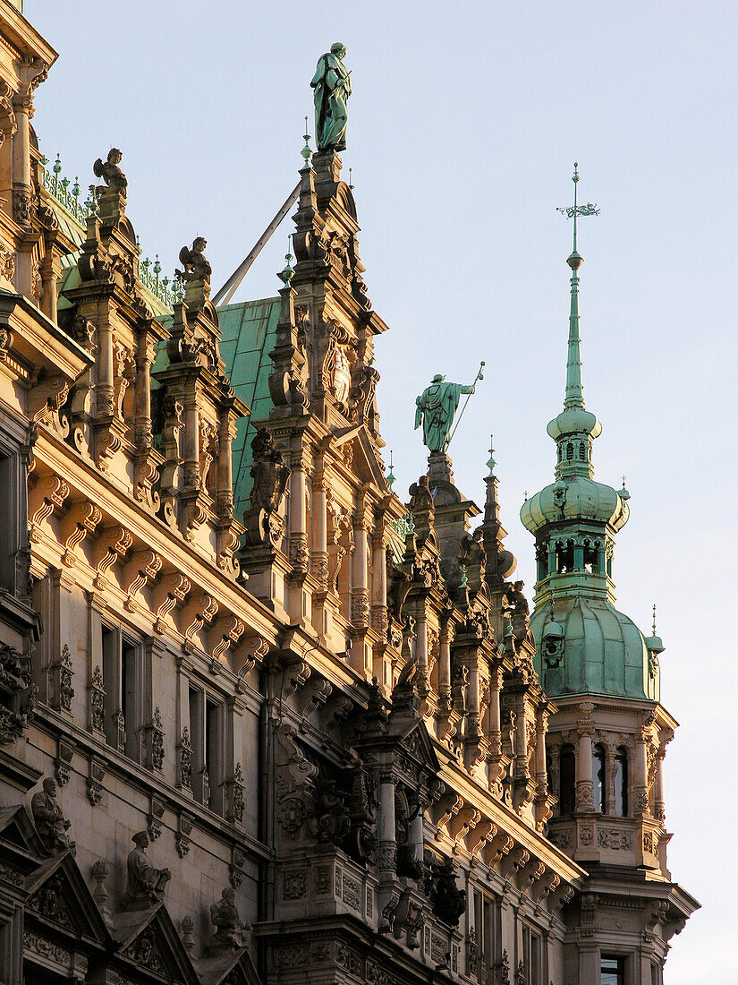 Rathaus, Hansestadt Hamburg, Deutschland