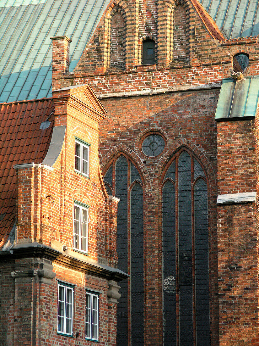 Old part of town, Hanseatic City of Lübeck, Schleswig Holstein, Germany