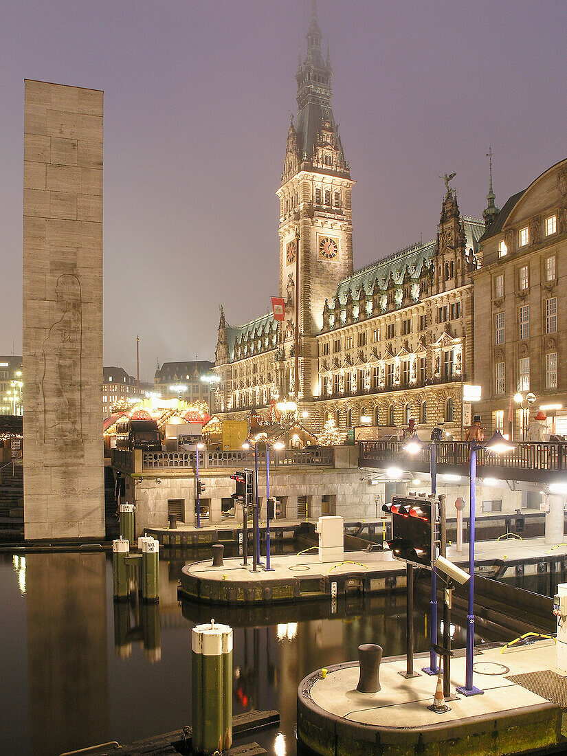 Christmas Fair, Town Hall, Hanseatic City of Hamburg, Germany