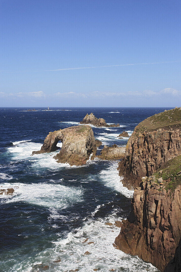 Land's End, Halbinsel Penwith, Cornwall, England, Großbritannien